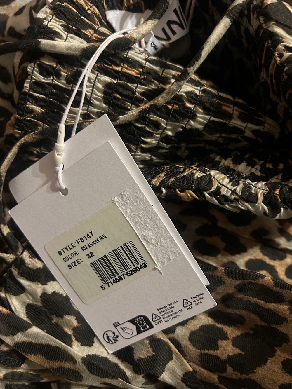 GANNI Leopard-print TENCEL™-blend voile midi dress Original Price $445 - Picture 15 of 16